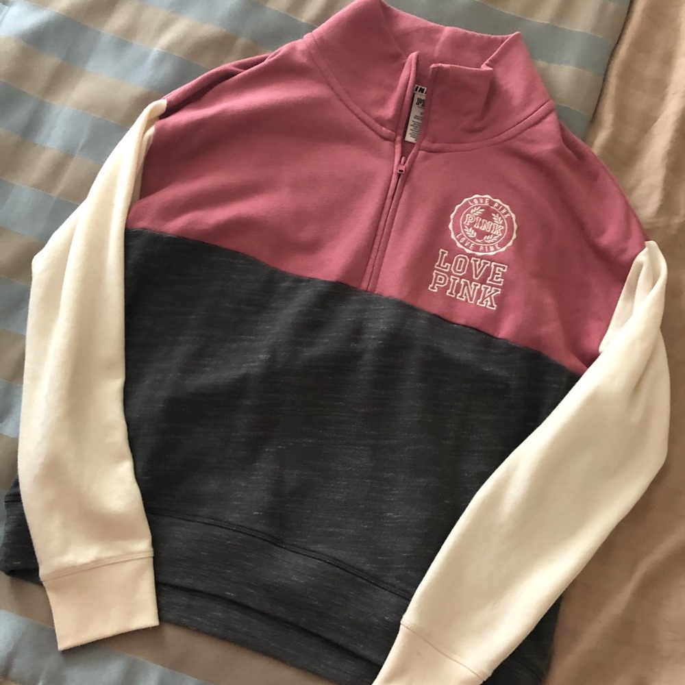 Colorblocked Pink Sweatshirt - Picture 2 of 2